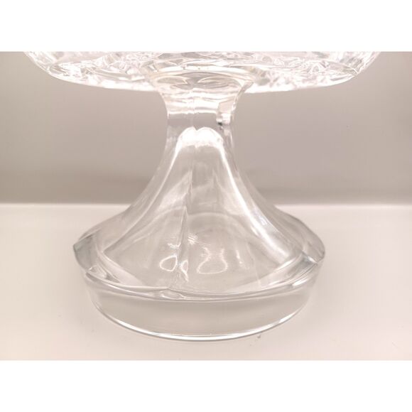 Vintage1960 EAPG Indiana Glass Hobstar Sunburst Pedestal Candy Nut Dish with Lid - Picture 2 of 16